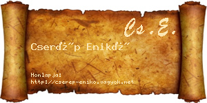 Cserép Enikő névjegykártya